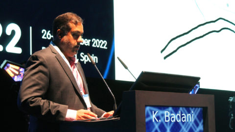 Prof. Badani speaking at ERUS22